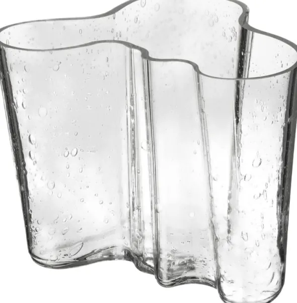 Aalto vase 160mm bobleglas klar