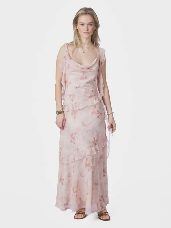 Adelle Frill Mesh Dress