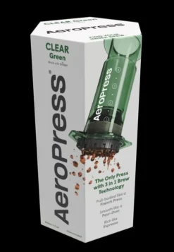 Aeropress Clear Colors Green Coffee Press