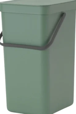 Affaldsspand m/låg sort. kon. 16 lt