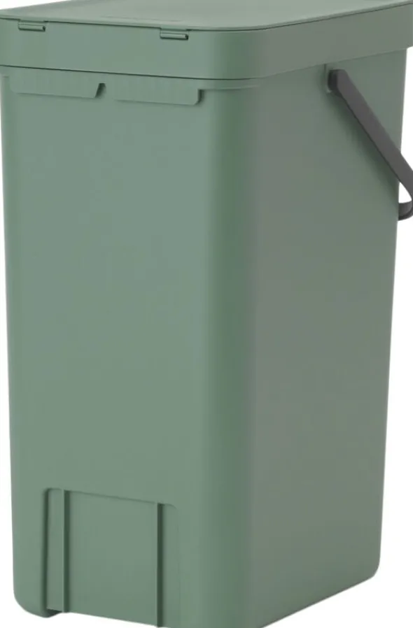Affaldsspand m/låg sort. kon. 16 lt