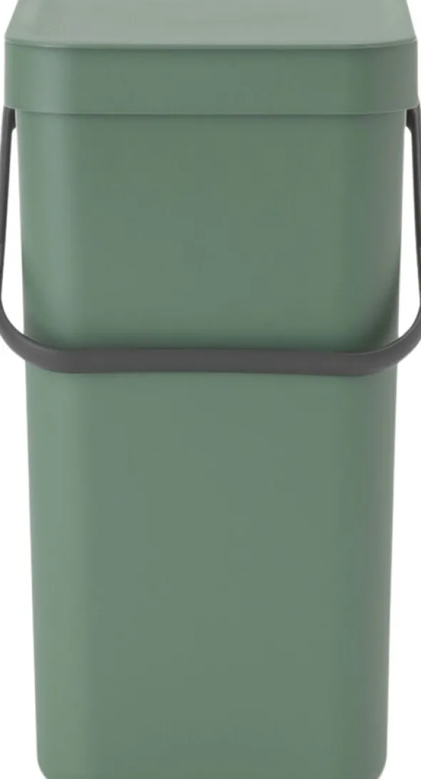 Affaldsspand m/låg sort.kon. 12 ltr