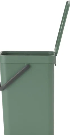 Affaldsspand m/låg sort.kon. 12 ltr