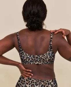 Agung sporty bikini top - Leopard