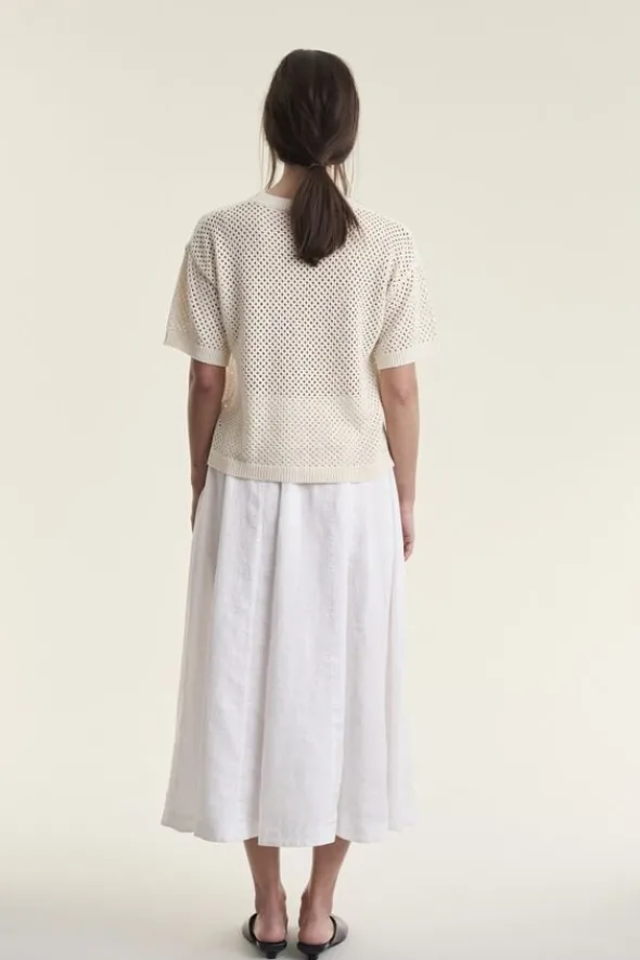 Airy linen nederdel