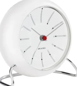 AJ Bankers bordur hvid/hvid, Ø 11 cm, alarm