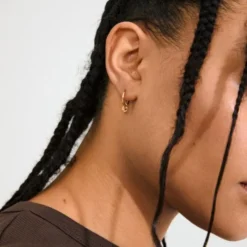 ALAIA earrings gold-plated