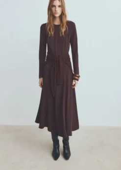 A-line dress with godets