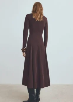 A-line dress with godets