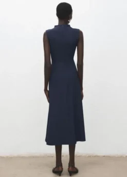 A-line dress with metal embellishme