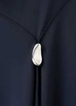 A-line dress with metal embellishme