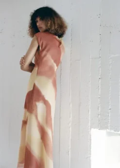 A-line printed dress