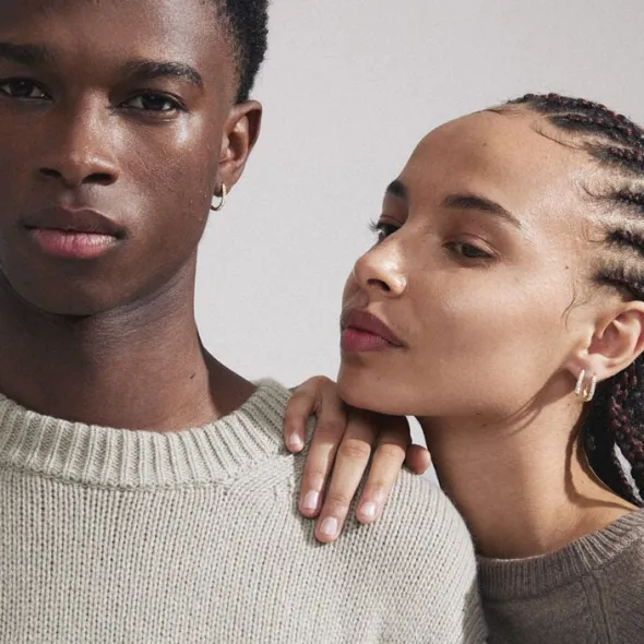 AMIRI recycled earrings gold-plated