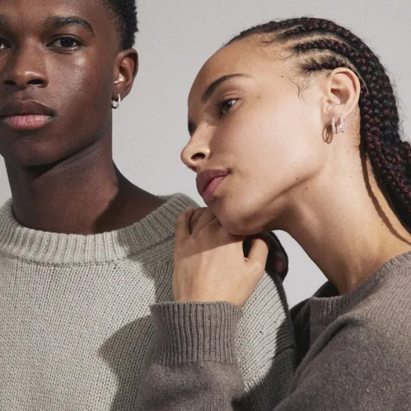 AMIRI recycled earrings gold-plated