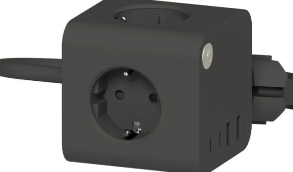 Ampie wired Kraftverk med flera uttag