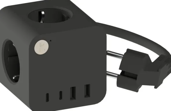 Ampie wired Kraftverk med flera uttag