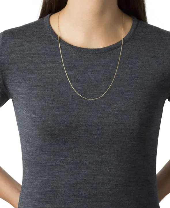 Anchor Chain, gold plated sterling silver - 42 CM