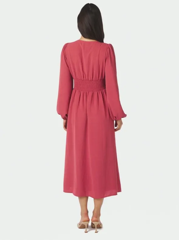 Annelie Solid Crepe Dress