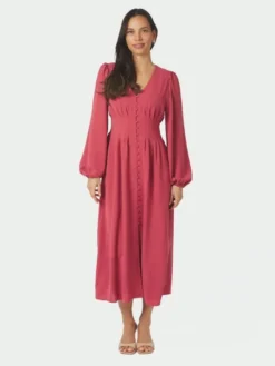 Annelie Solid Crepe Dress