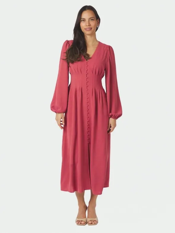 Annelie Solid Crepe Dress