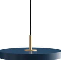 Asteria Mini petrol blue Ø 31 x 10,5 cm, 2. 7m cordset