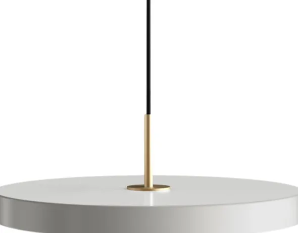 Asteria nuance mist Ø 43 x 14 cm, 2. 7m cordset