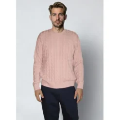 August cable knitted jumper