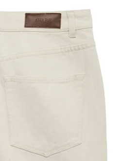 AWELIS HR ECRU DENIM SHORTS