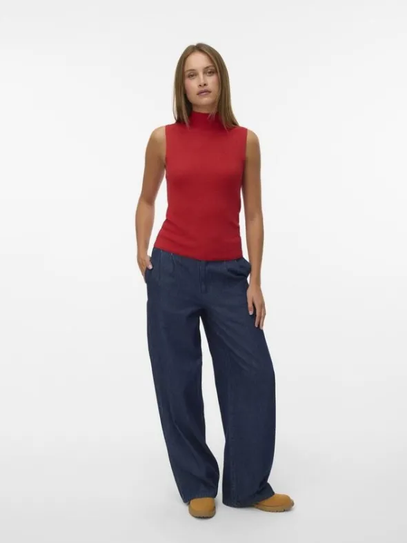 AWVITORIA SL HIGH NECK KNIT TOP