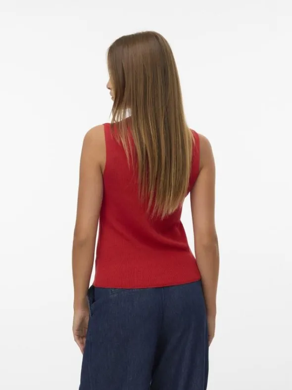 AWVITORIA SL HIGH NECK KNIT TOP