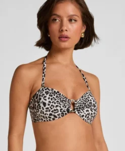 Bandeau Bikini Top Leopard