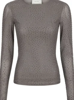 Basira Stone Mesh Blouse