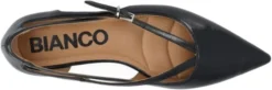 BIABARI Cut Out Pointy Flat Faux Leather