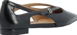 BIABARI Cut Out Pointy Flat Faux Leather