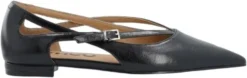 BIABARI Cut Out Pointy Flat Faux Leather