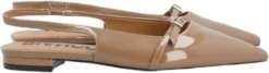 BIABARI Pointy Flat Slingback Faux Leather