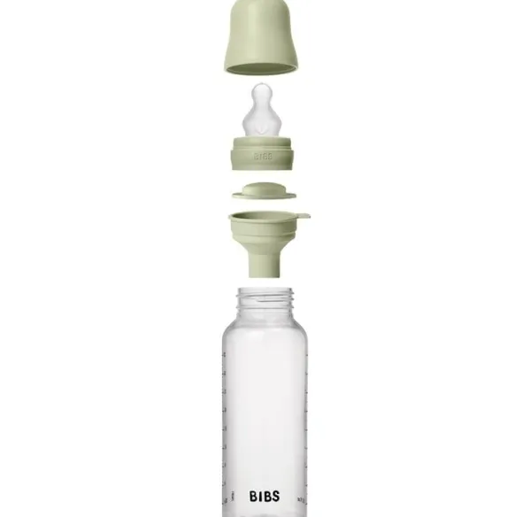 BIBS Baby Bottle Round Silicone 1 pack 270 ml Medium Flow Sa