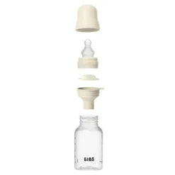 BIBS Baby Bottle Round Silicone 1 pack 150 ml Slow Flow Ivor