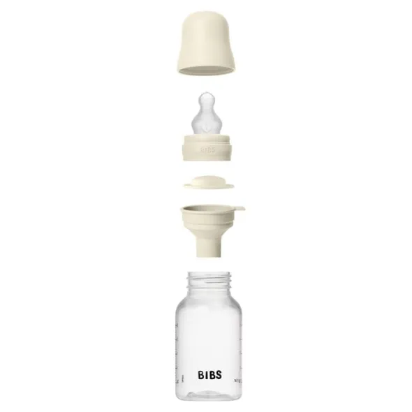 BIBS Baby Bottle Round Silicone 1 pack 150 ml Slow Flow Ivor