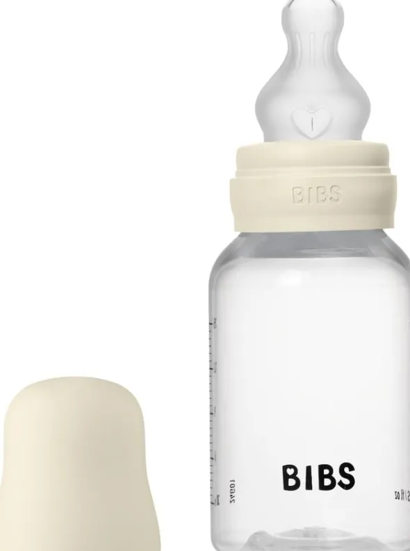 BIBS Baby Bottle Round Silicone 1 pack 150 ml Slow Flow Ivor