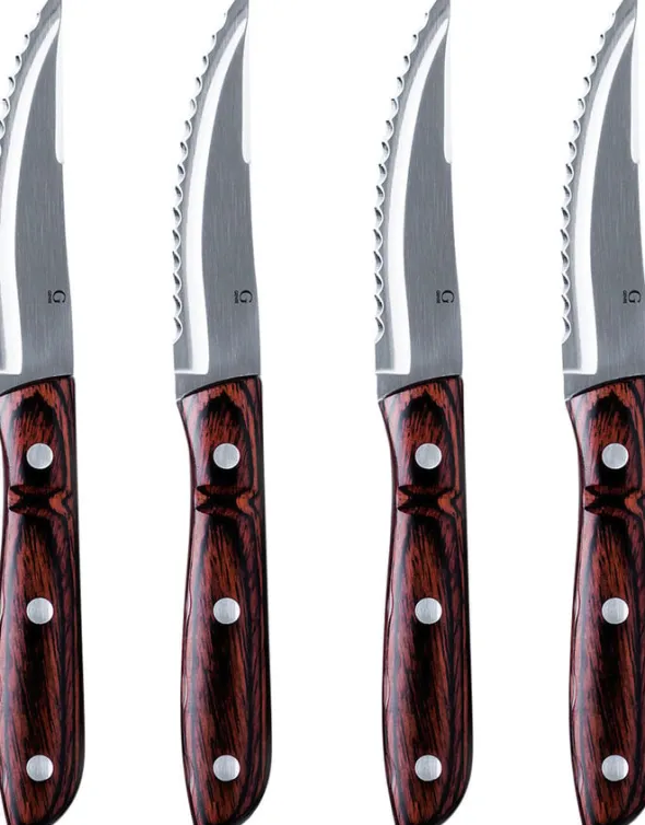 Biffkniv XL Old Farmer Classic 23,5 cm 4 stk. Tre/Stål