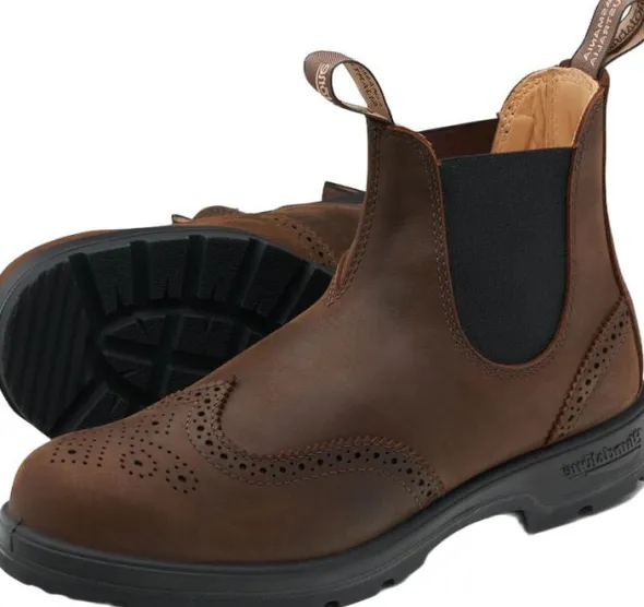 BL 2444 ELASTIC SIDED BROGUE BOOT