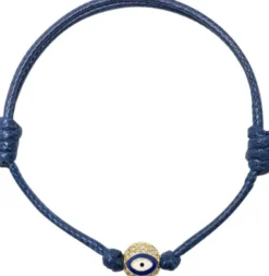 Blue Evil Eye String Bracelet