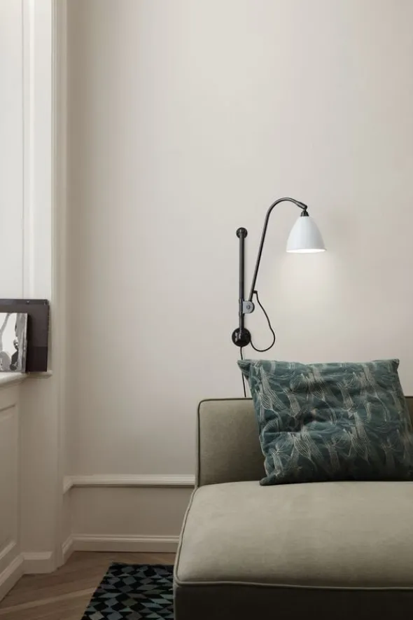 BL5 Wall Lamp - ø16 (Base: Chrome, Shade: Black Semi Matt)