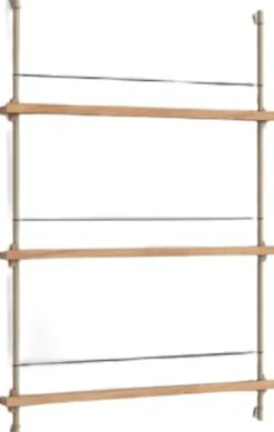 Box set, Magazine Shelving MS.115. 1, Oak shelves, Warm Grey