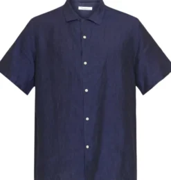 Box short sleeve linen shirt GOTS/Vegan