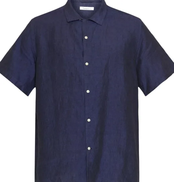 Box short sleeve linen shirt GOTS/Vegan