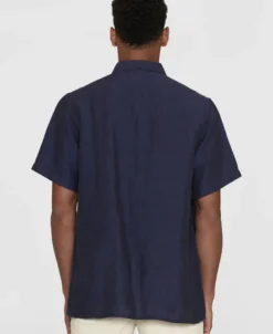 Box short sleeve linen shirt GOTS/Vegan