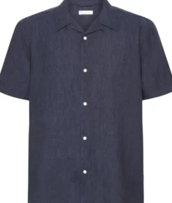 Box short sleeve linen shirt GOTS/Vegan