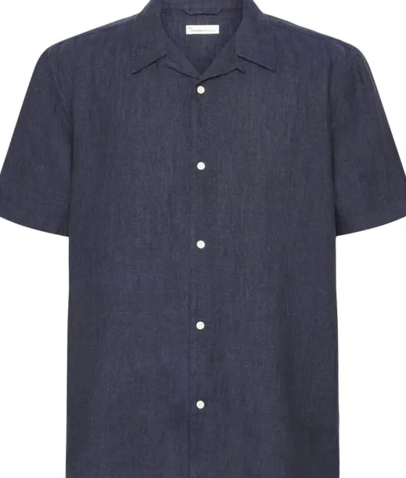 Box short sleeve linen shirt GOTS/Vegan